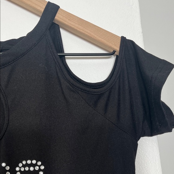 Bebe Black Cutout Shoulder Mini Dress - Picture 9 of 9